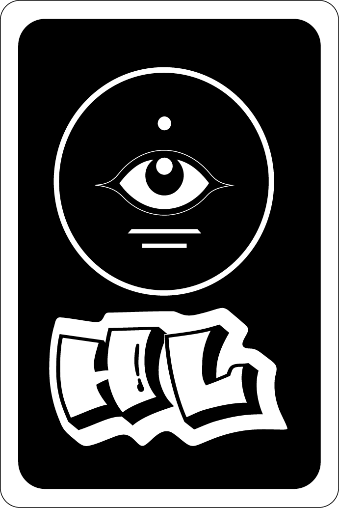 Heyer Livin eye glyph card